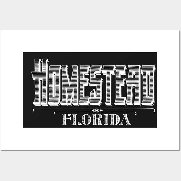 Vintage Homestead, FL Wall Art by DonDota